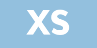 Banner mit den Buchstaben XS