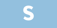 Banner mit dem Buchstaben S