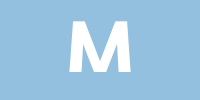 Banner mit dem Buchstaben M