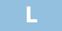 Banner mit dem Buchstaben L