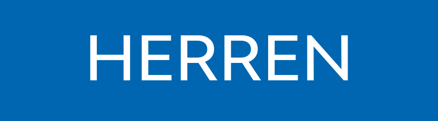 Blaues Banner mit dem weißen Wort Herren