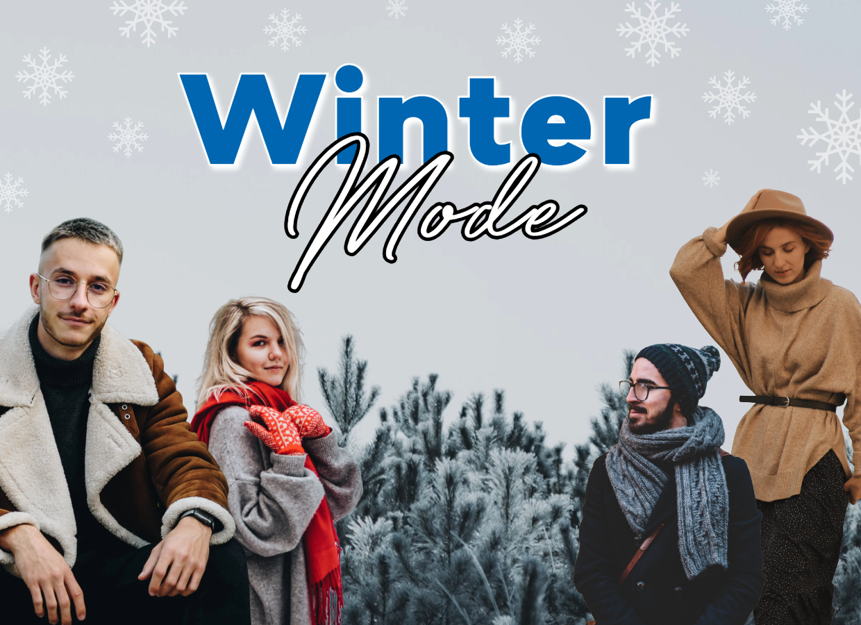 Secondhand Wintermode Banner mit der Aufschrift Wintermode