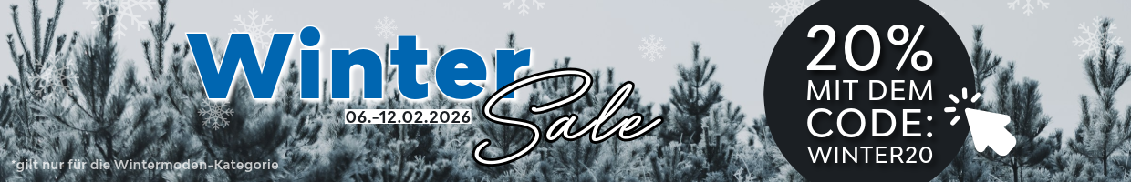 Banner mit der Aufschrift Winter Mode