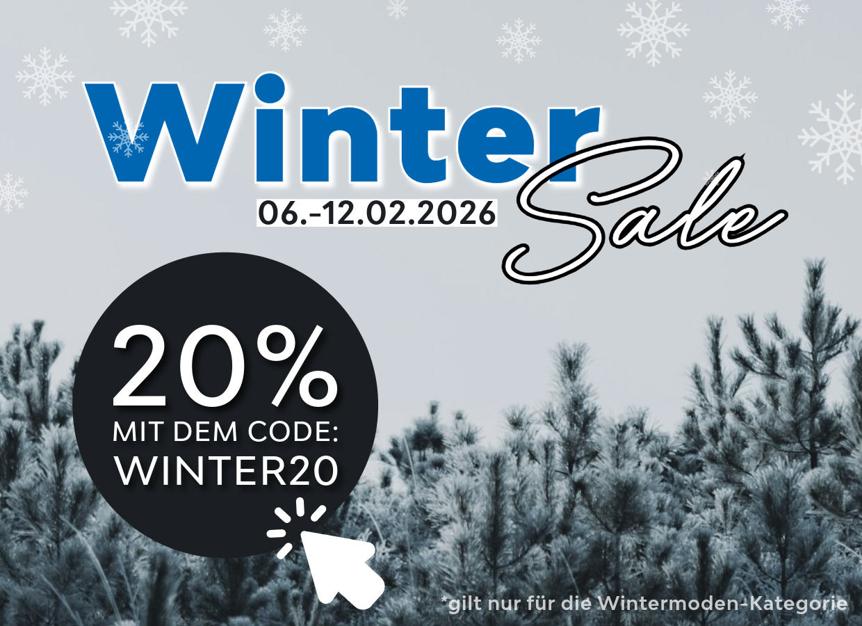 Banner mit der Aufschrift Winter Mode