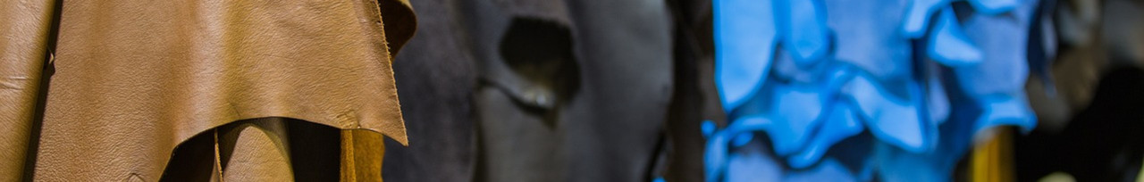 Leder in verschiedenen Farben